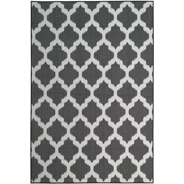 Charlton Home® Boehm Black/White Indoor/Outdoor Rug Wayfair